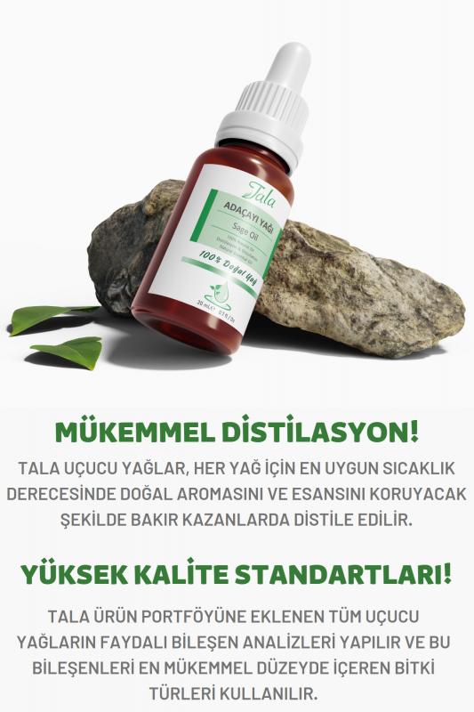 %100 Saf ve Doğal Adaçayı (Acı Elma) Yağı 20 Ml