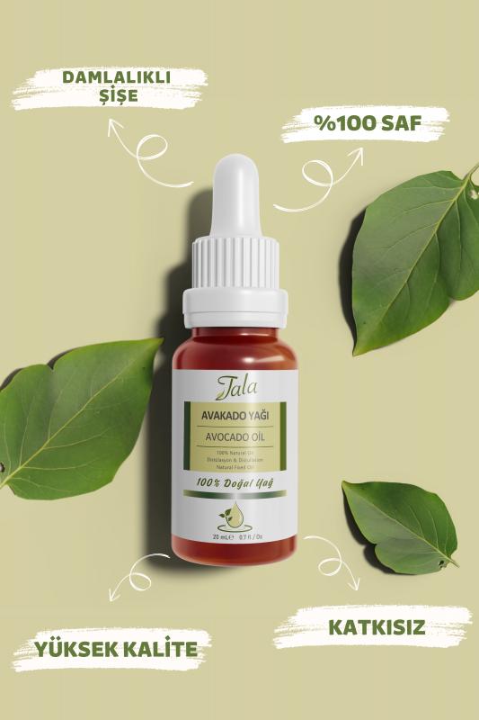 %100 Saf ve Doğal Avakado Yağı Soğuk Sıkım 20 Ml