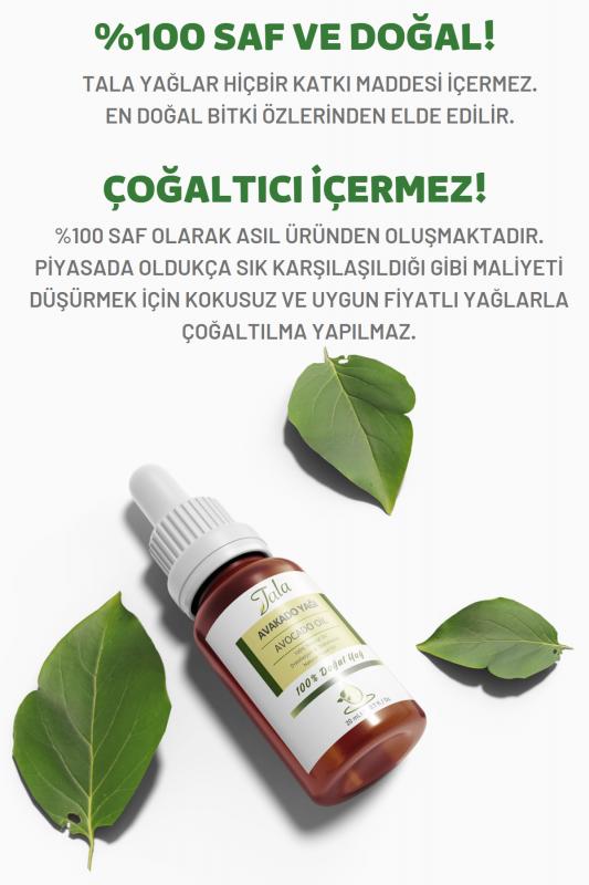 %100 Saf ve Doğal Avakado Yağı Soğuk Sıkım 20 Ml