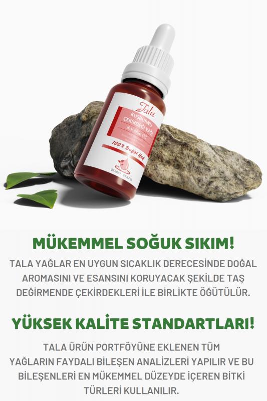 %100 Saf ve Doğal Kuşburnu Çekirdeği Yağı Soğuk Sıkım 20 Ml