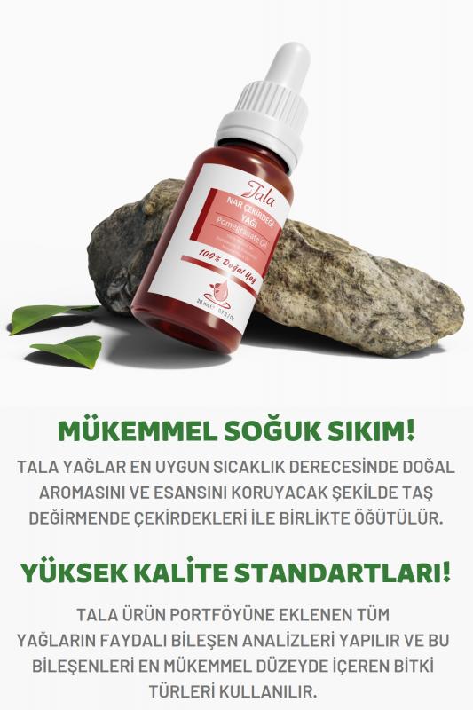 %100 Saf ve Doğal Nar Çekirdeği Yağı Soğuk Sıkım 20 Ml