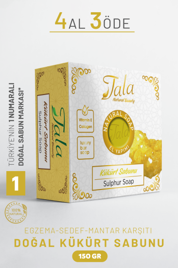 Kükürt Sabunu Doğal Egzama Sedef Mantar Karşıtı 150 Gr