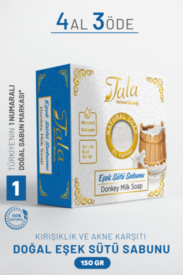 Eşek Sütü Sabunu Doğal Kırışıklık ve Akne Karşıtı 150 Gr