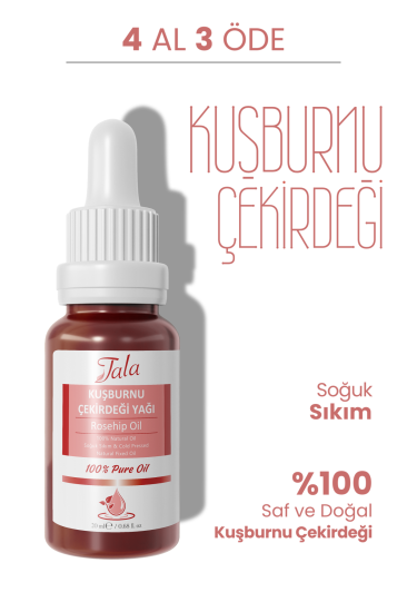 %100 Saf ve Doğal Kuşburnu Çekirdeği Yağı Soğuk Sıkım 20 Ml