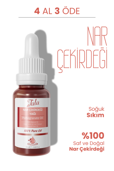 %100 Saf ve Doğal Nar Çekirdeği Yağı Soğuk Sıkım 20 Ml