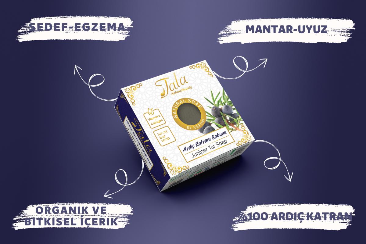 Ardıç Katranlı Sabun Doğal Sedef Egzema Mantar Karşıtı 150 Gr