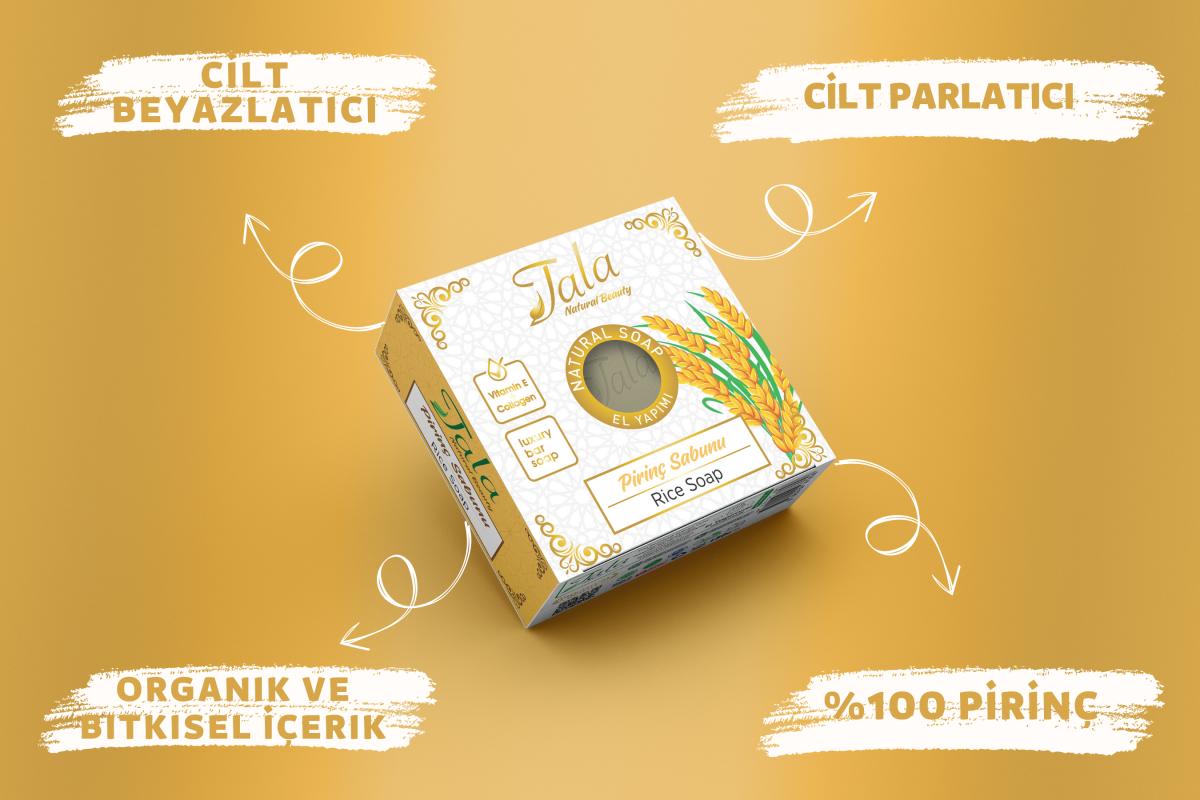 Pirinç Sabunu Doğal Cilt Beyazlatıcı Aydınlatıcı 150 Gr