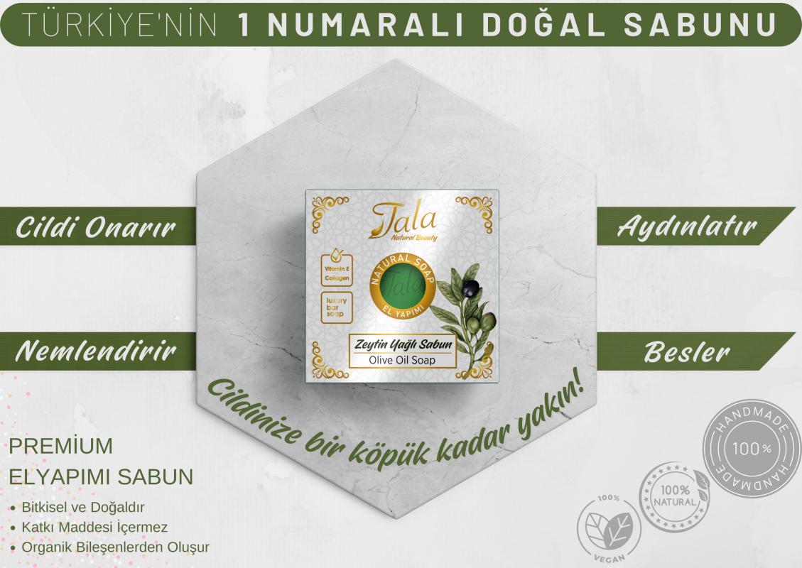 Saf Zeytinyağlı Sabun Doğal Saç Besleyici Kepek Karşıtı 150 Gr